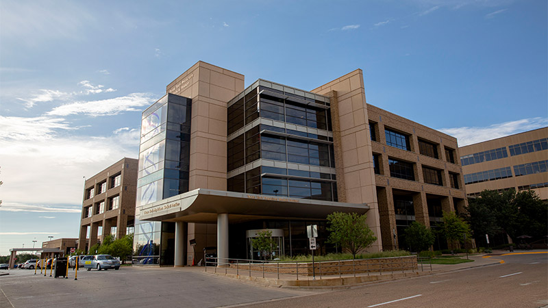 Front entrance of Texas Tech Medical Pavilion